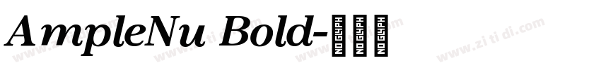 AmpleNu Bold字体转换